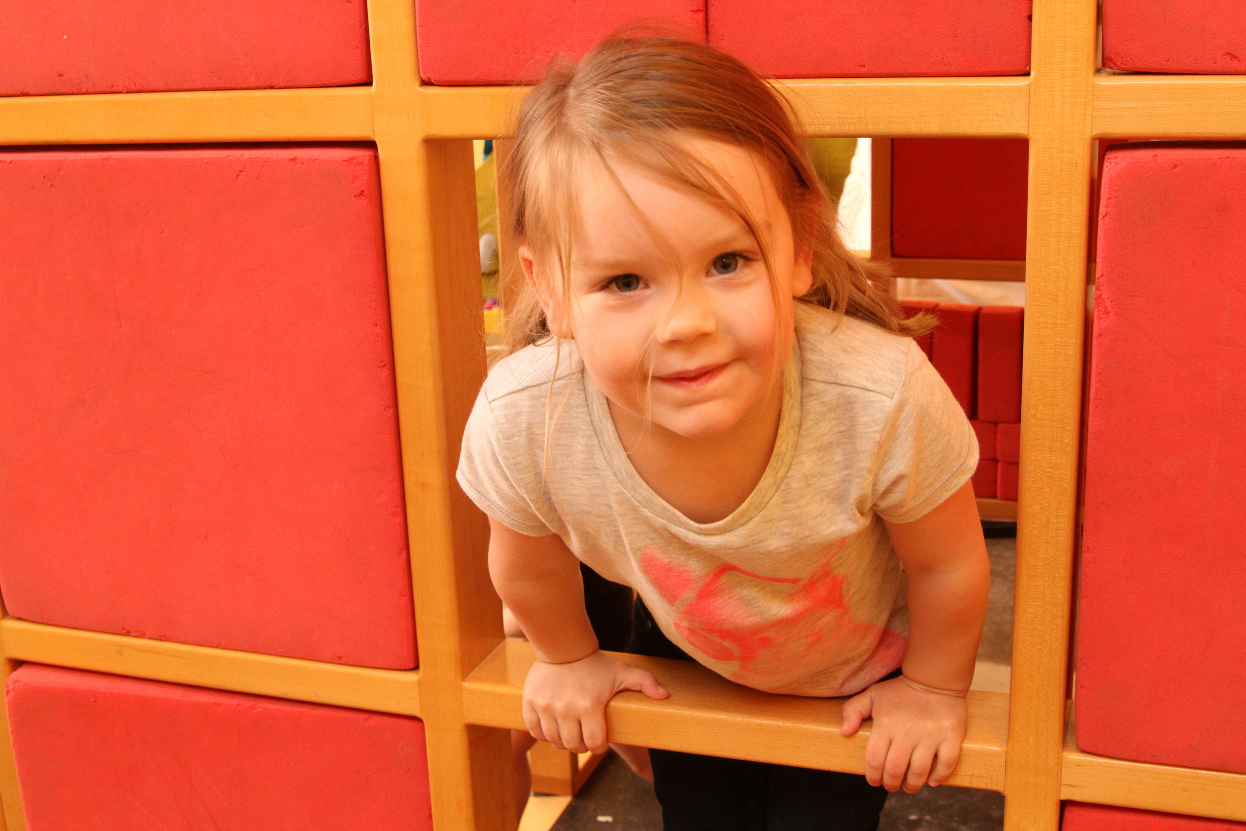 Children using hands-on museum exhibits at AHA! in Lancaster.