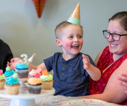Birthday celebration setup at Ahoy Kitsap Playland