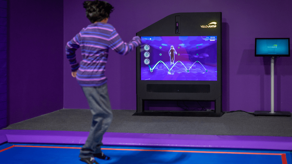 VALO Jump attraction inside Altitude Trampoline Park Franklin.