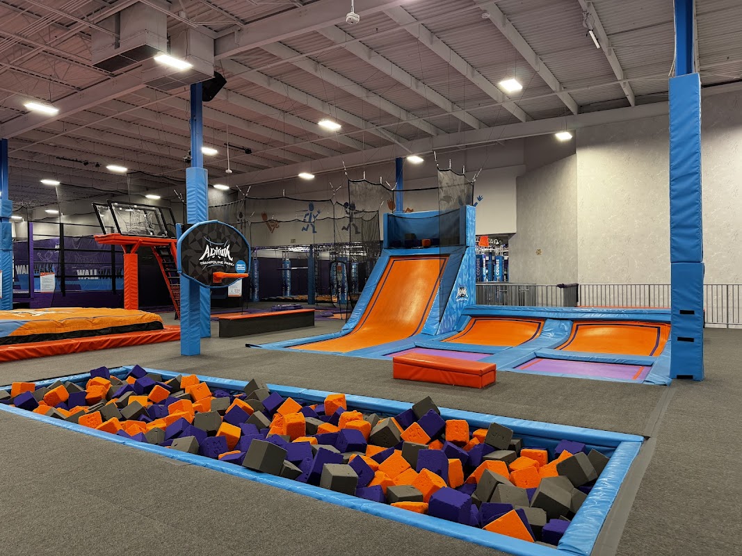Main trampoline court and foam pit at Altitude Trampoline Park Pueblo
