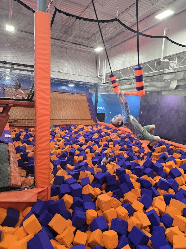 Foam pit attraction at Altitude Trampoline Park Pueblo