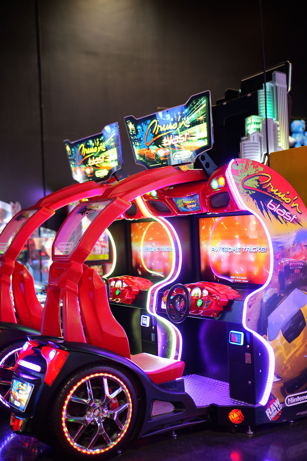 Arcade games at AMP'D! Adventure Park in Amarillo.