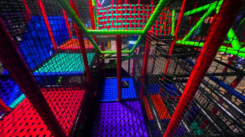 Multi-level soft play area for younger children at ATOMIC CITY in Paducah