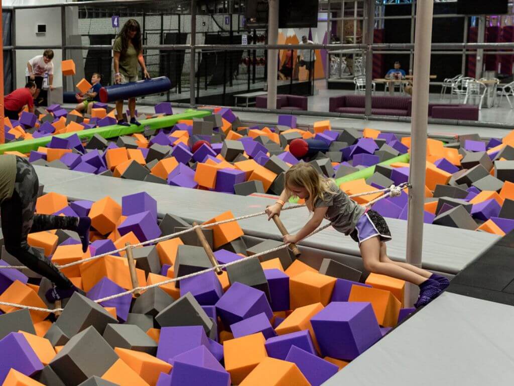 Trampoline court at Axtion Air Jump & Sports