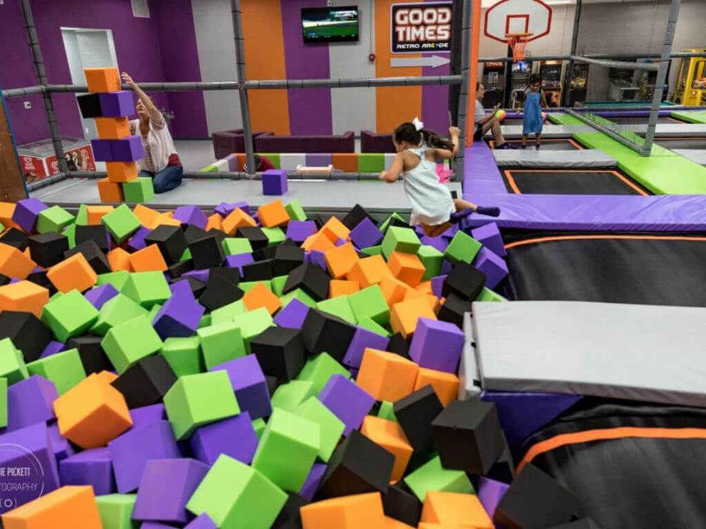 Kid-friendly zone at Axtion Air
