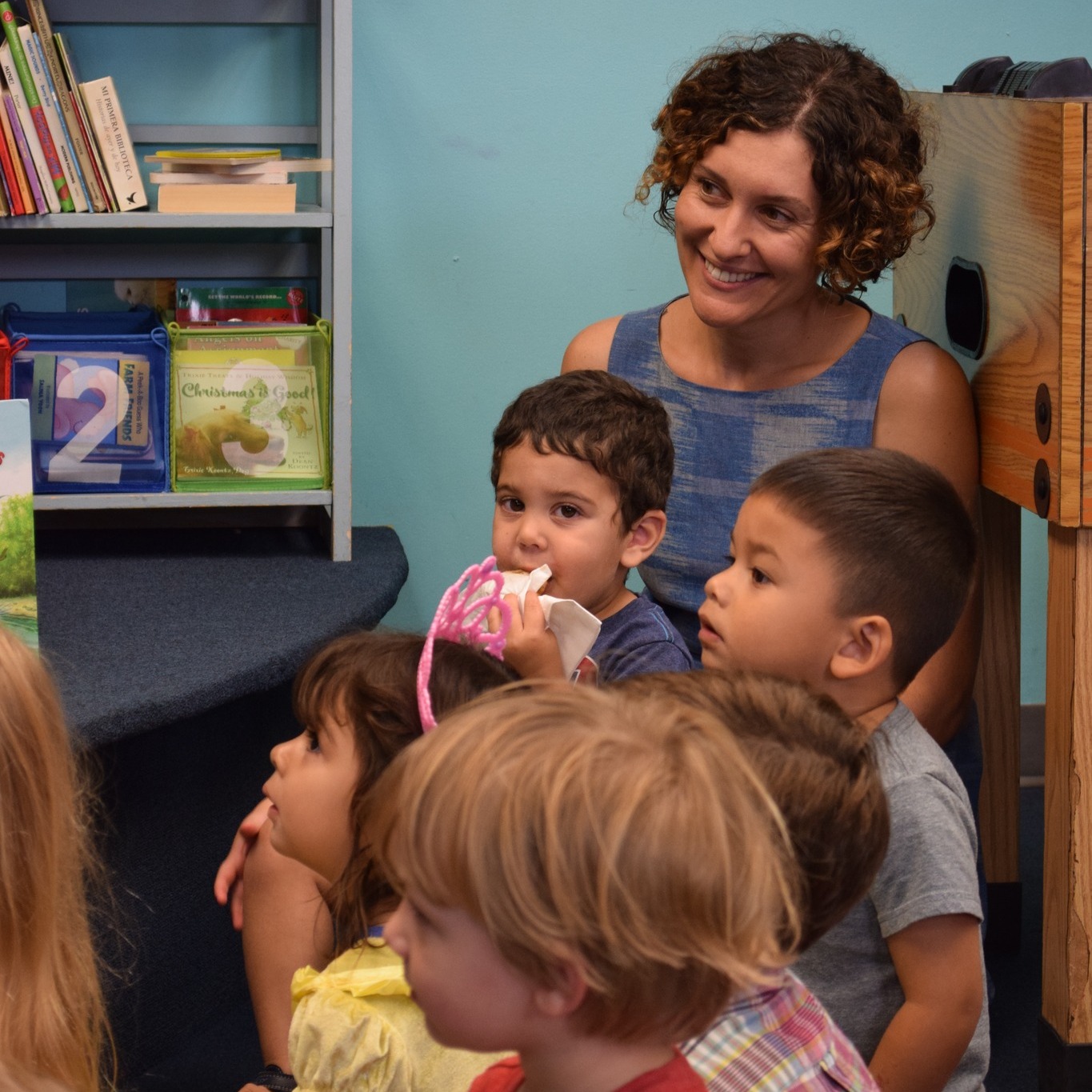 Story time area at Playseum