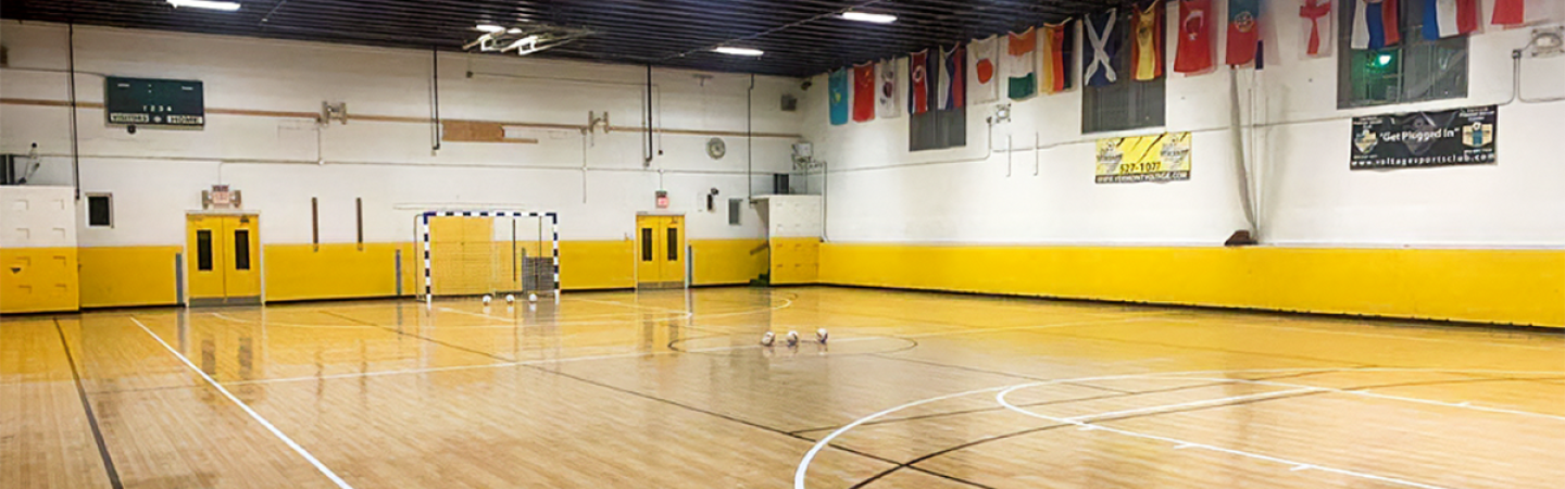 Indoor court space at Bennington Sports Center