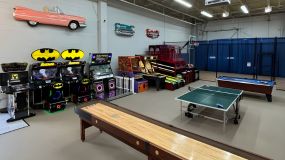 Arcade area inside Bette's Family Fun Center.