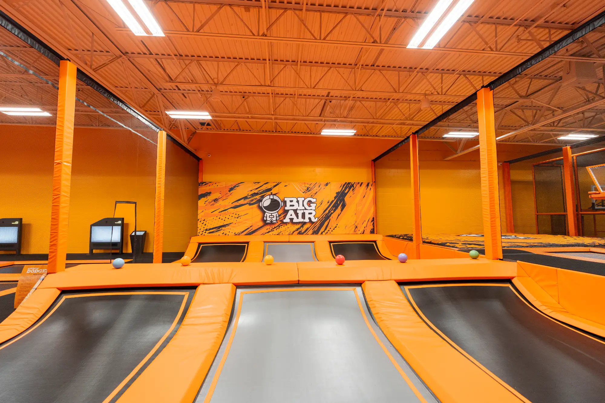 Extreme dodgeball area at Big Air Burnsville