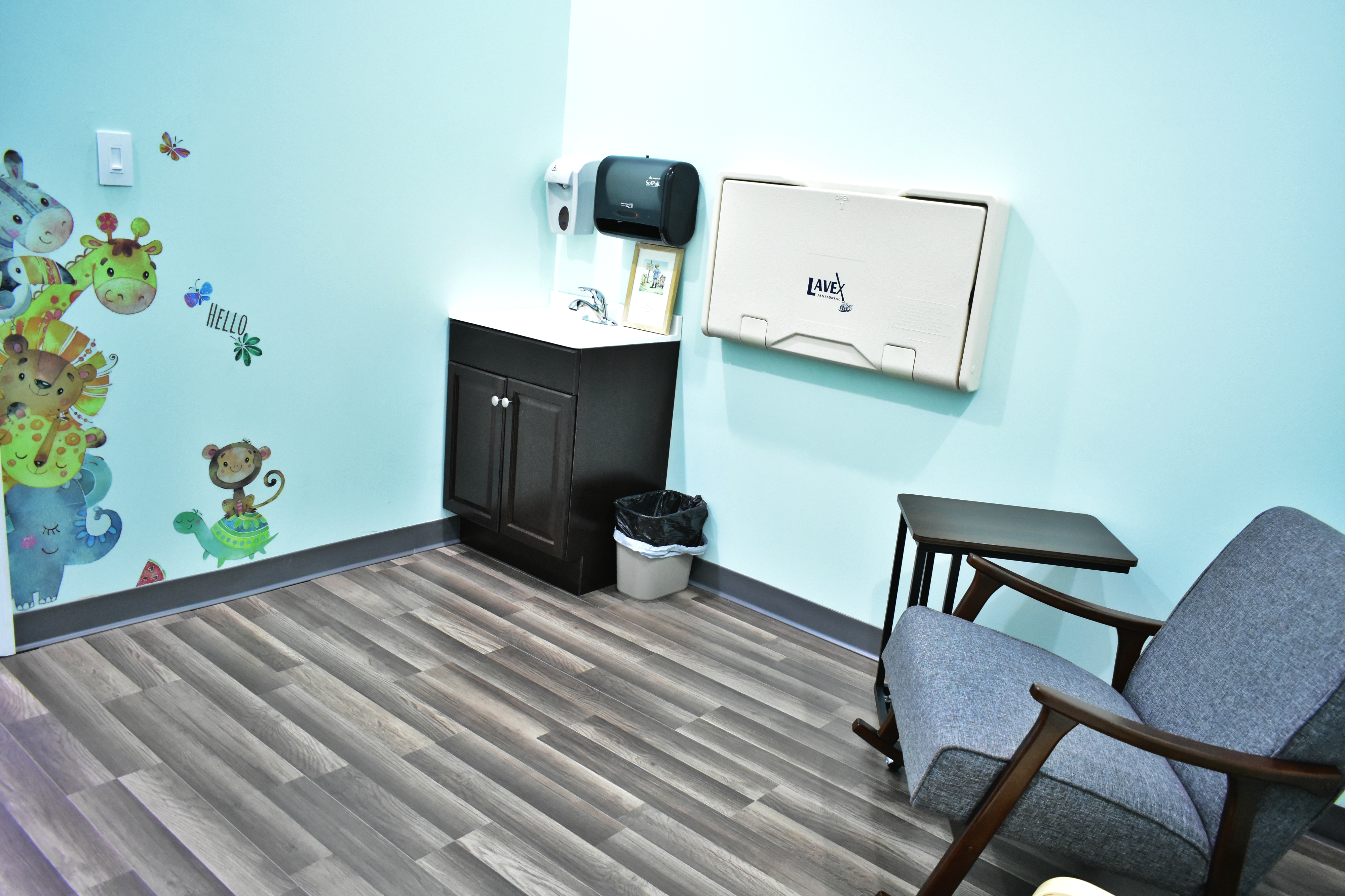 Quieter room and soft-play area inside Bizzy Bee Indoor Play Center.