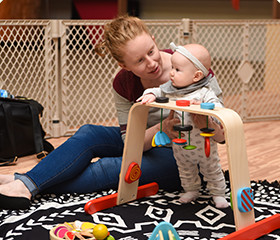 Infant area at Bloom Waldessori Play Space.