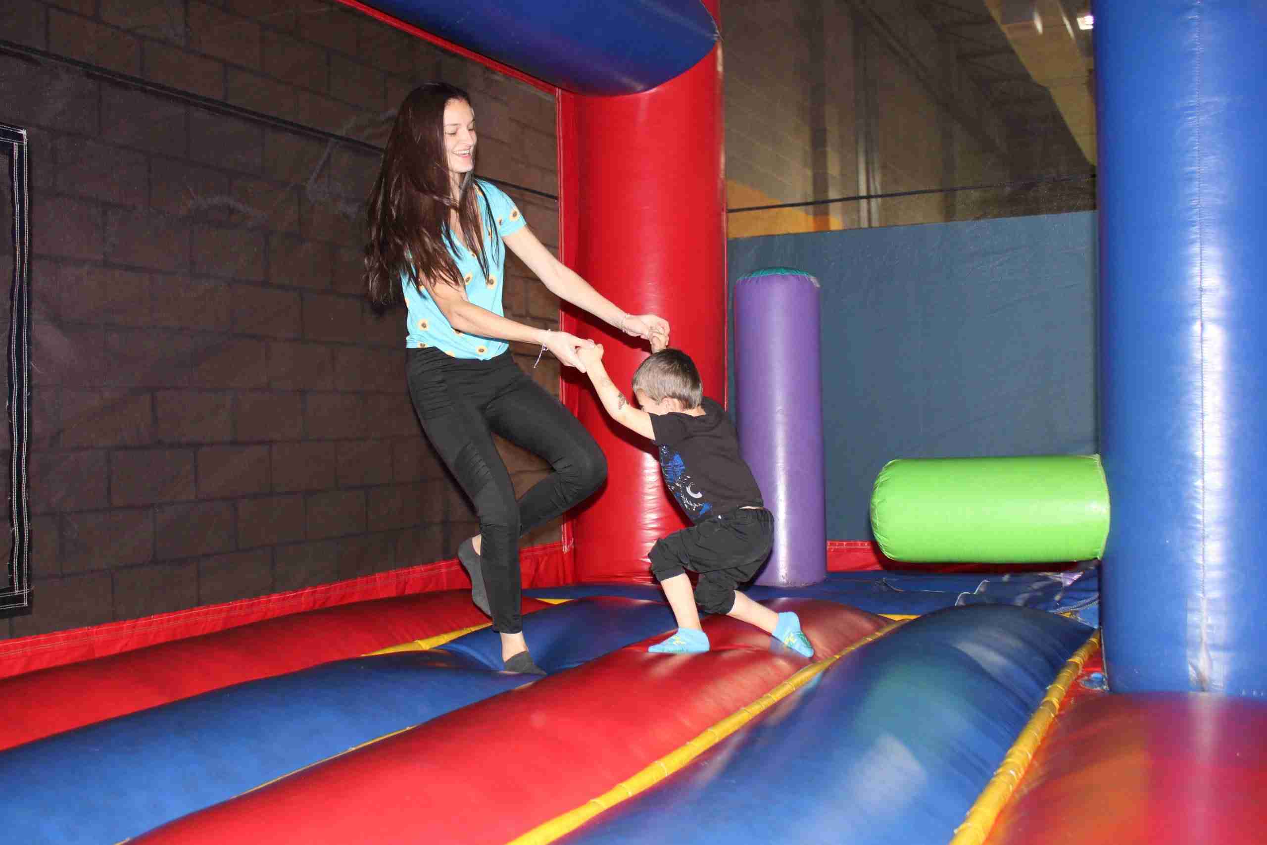 Inflatable playground at Bounce Kraze