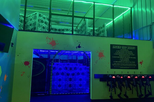 Laser tag arena at BounceTag