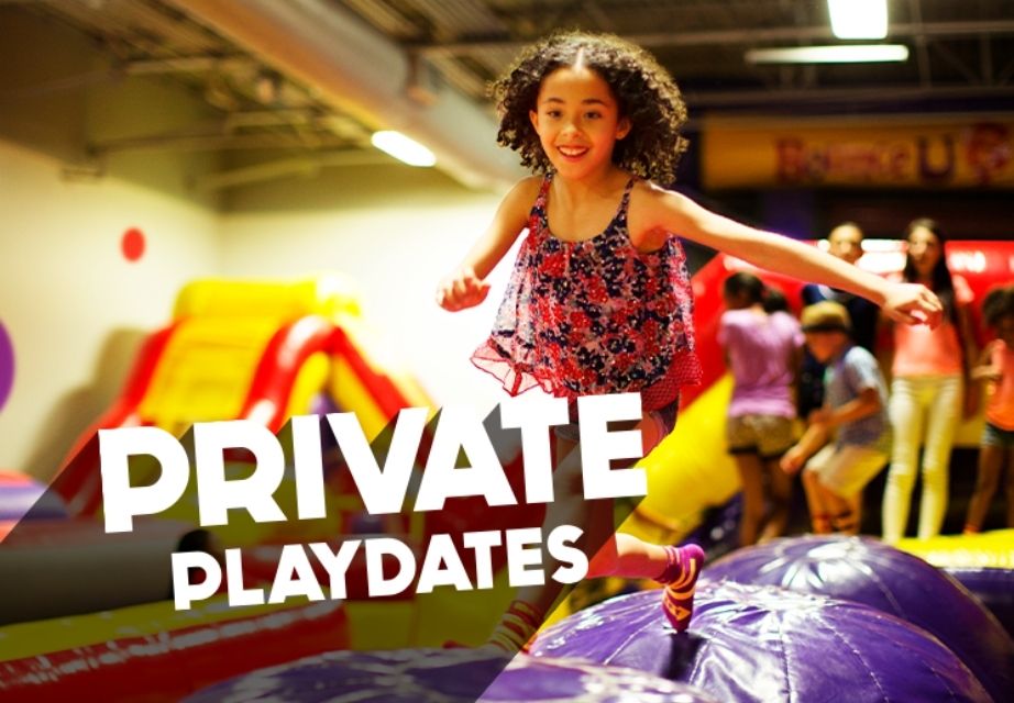 Inflatables inside BounceU of Exton