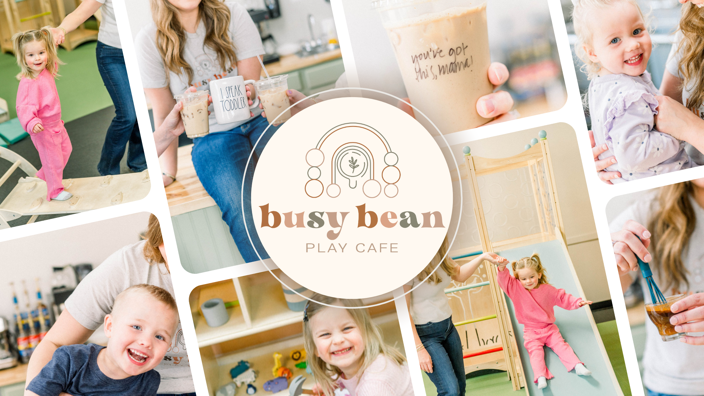 Families playing and relaxing at Busy Bean Play Cafe
