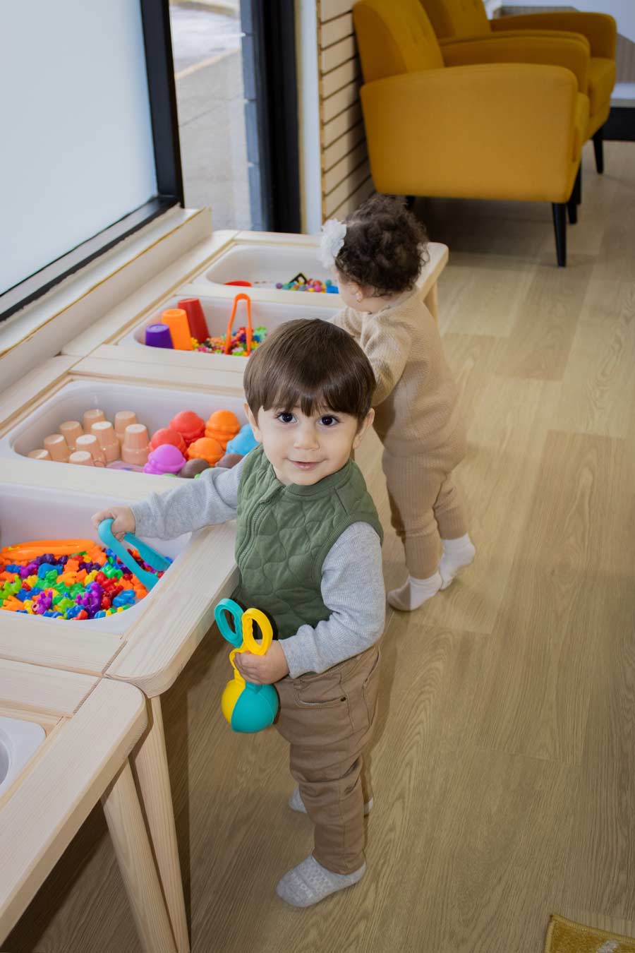 Indoor play setup at Busy Bees Play Cafe in Canton.