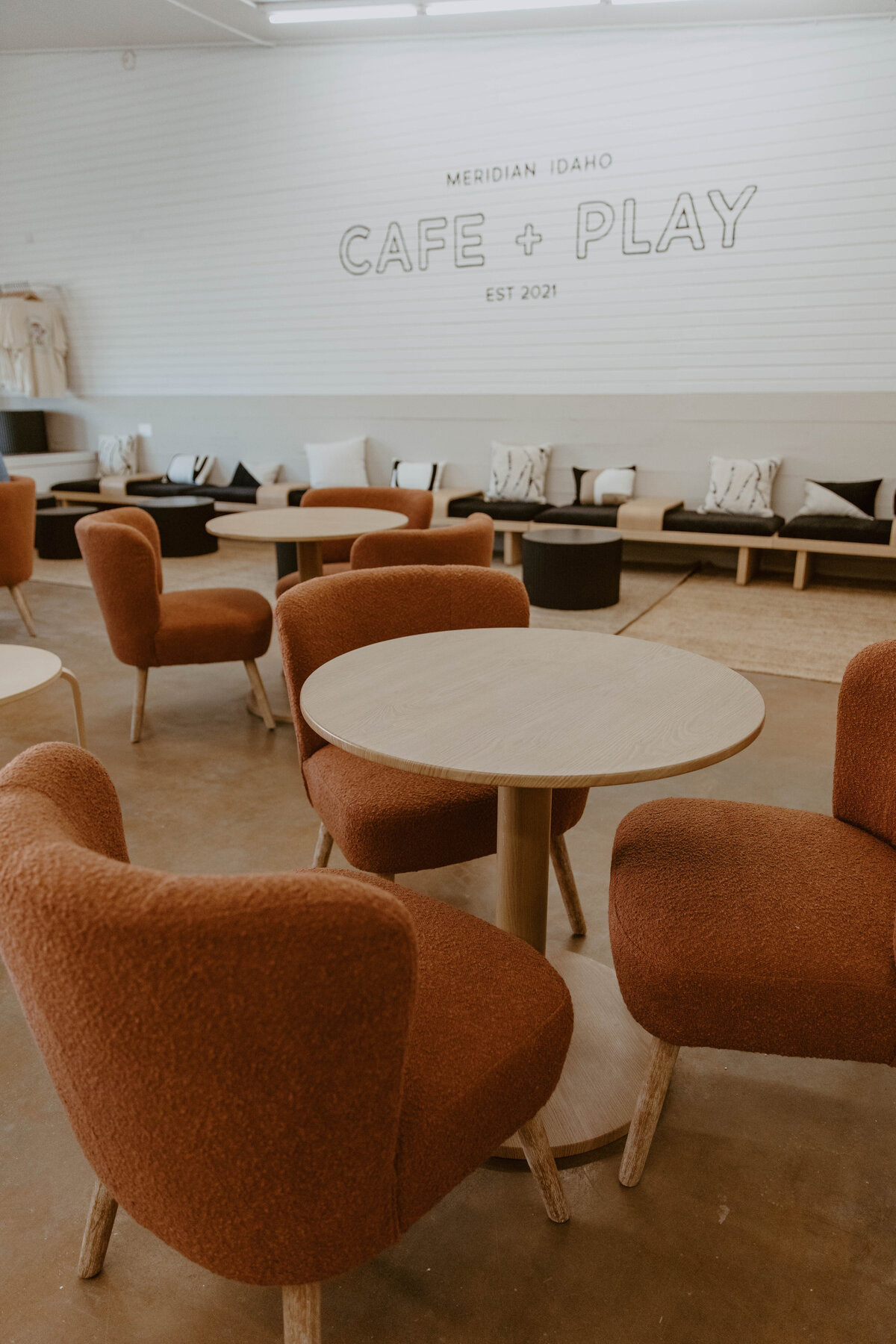 Cafe + Play caregiver seating area