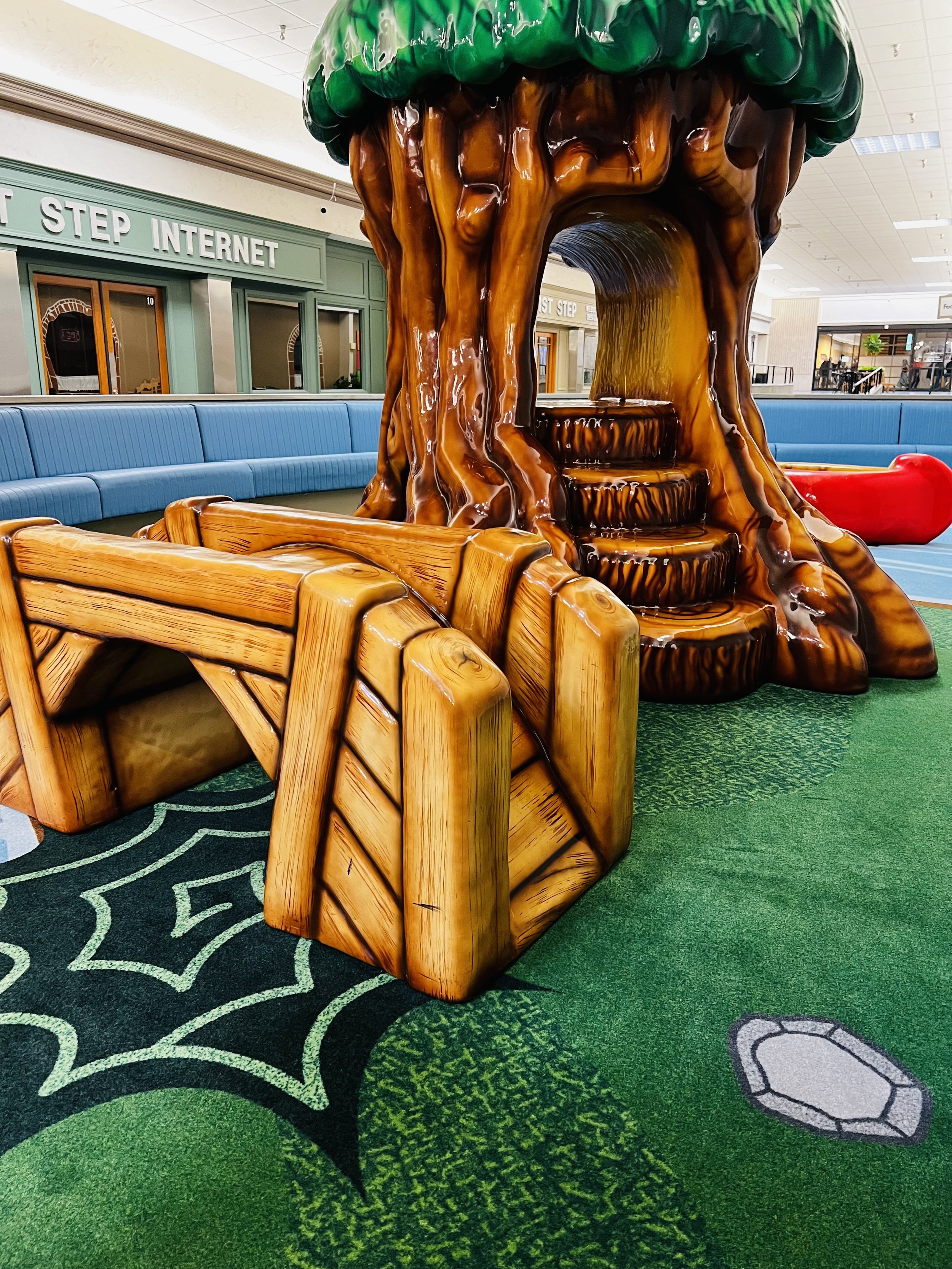Toddler play area inside Cedar Creek Play Land.