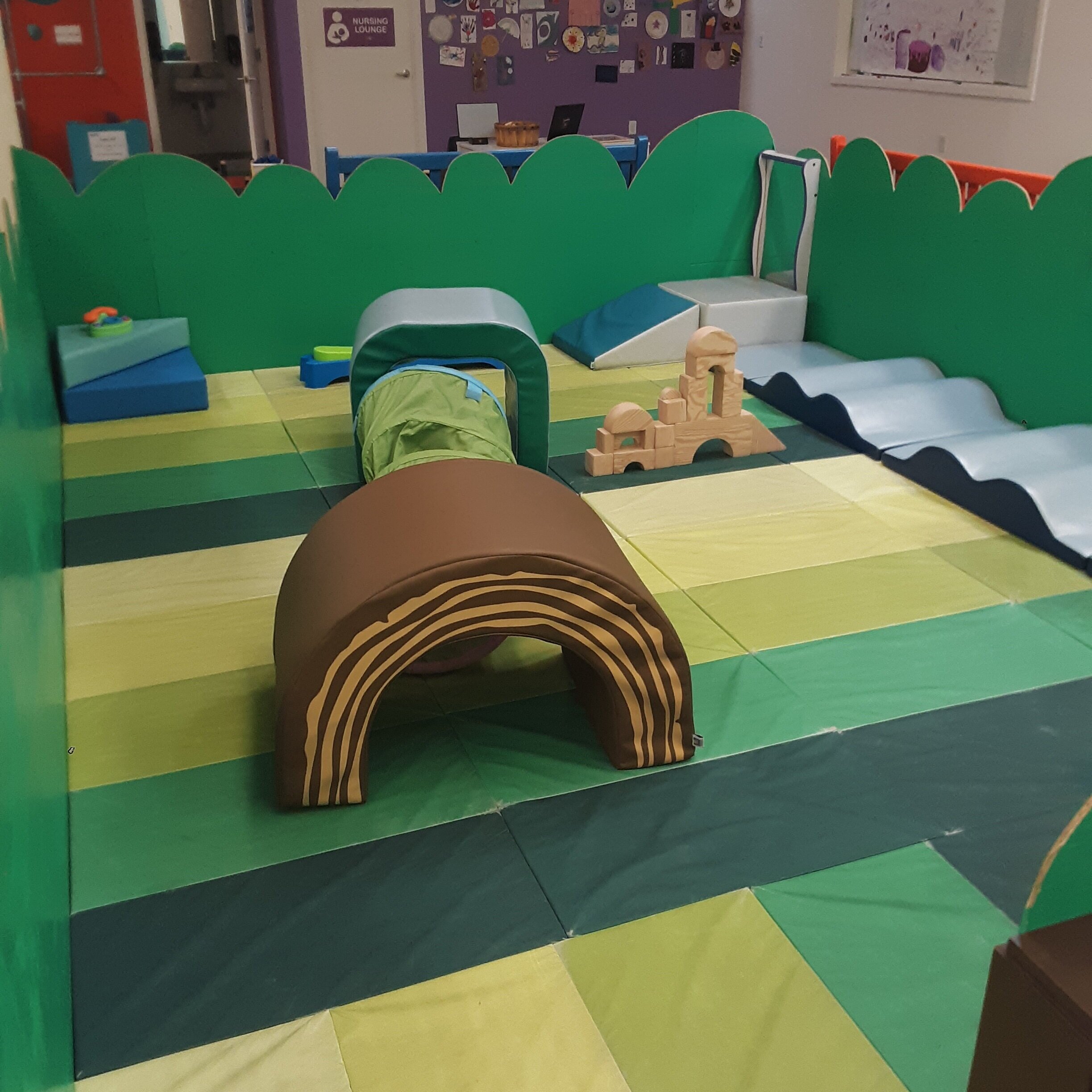 Toddler-friendly hands-on exhibit area at Chico Children's Museum