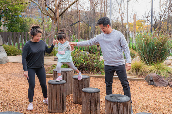Outdoor play area at Children's Discovery Museum of San Jose