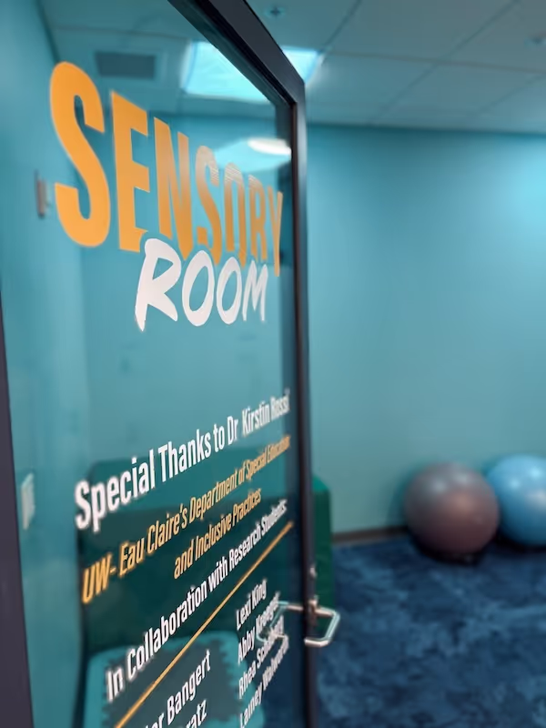 Sensory room at the Children's Museum of Eau Claire.