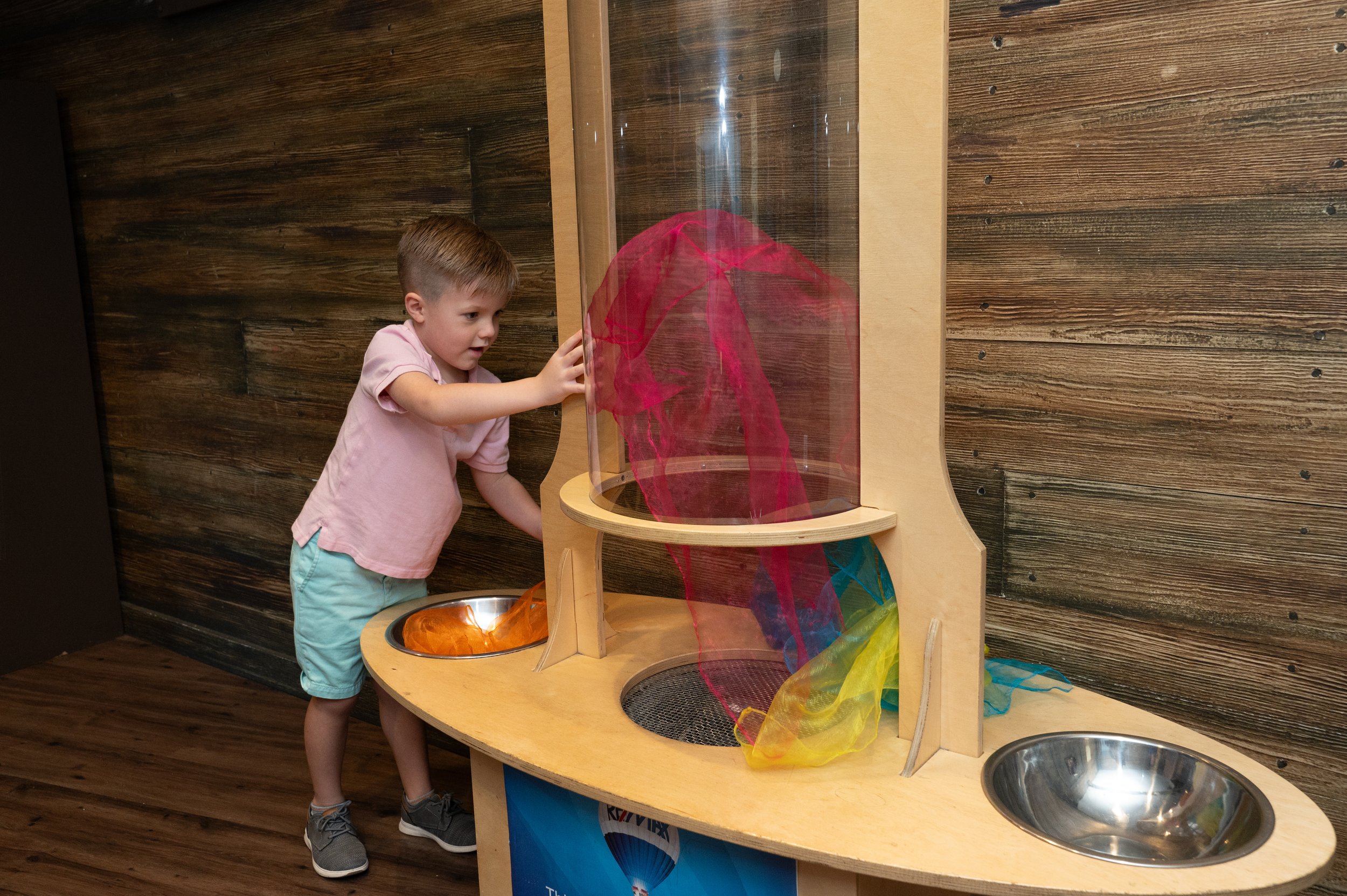 Children exploring an exhibit at the Children's Museum of the Treasure Coast
