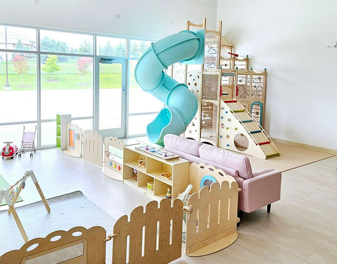 Indoor toddler play area at Chirpy's Play Cafe in Papillion