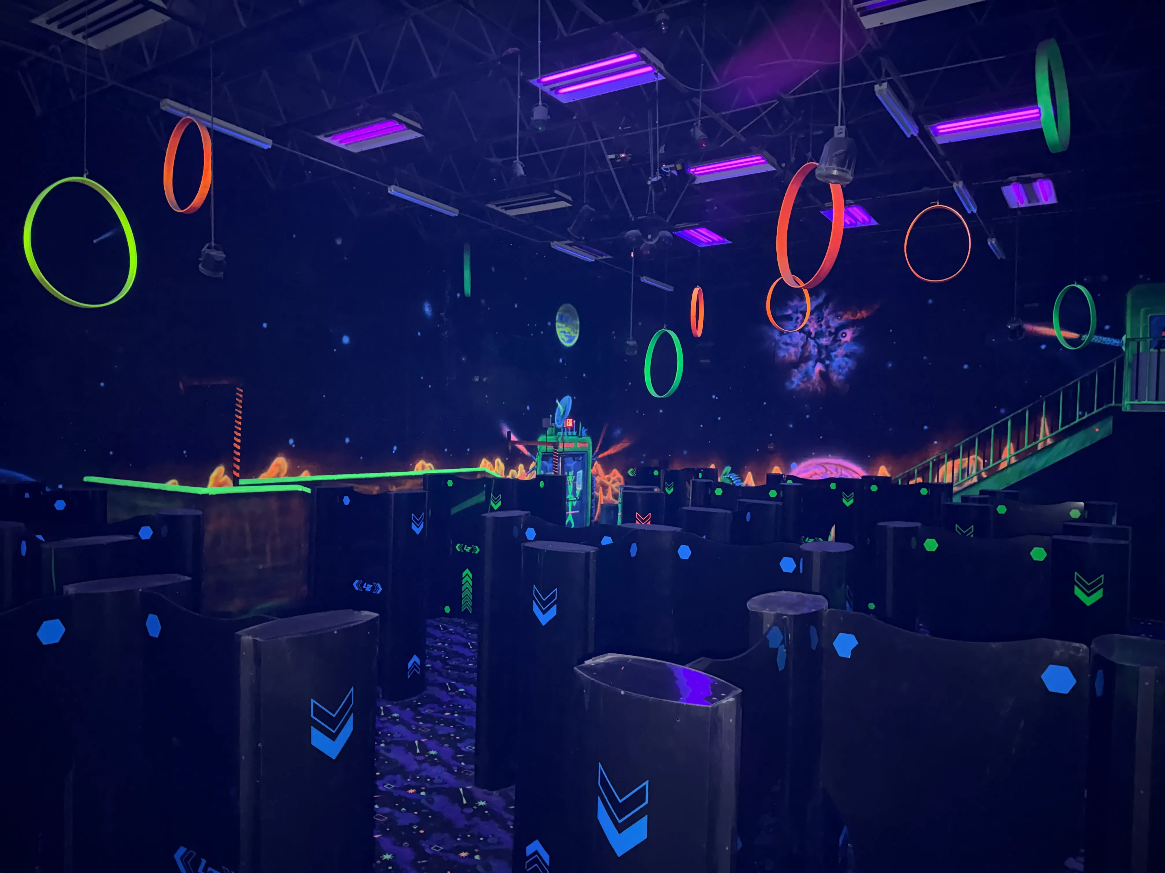 Laser tag arena at Classic Fun Center.