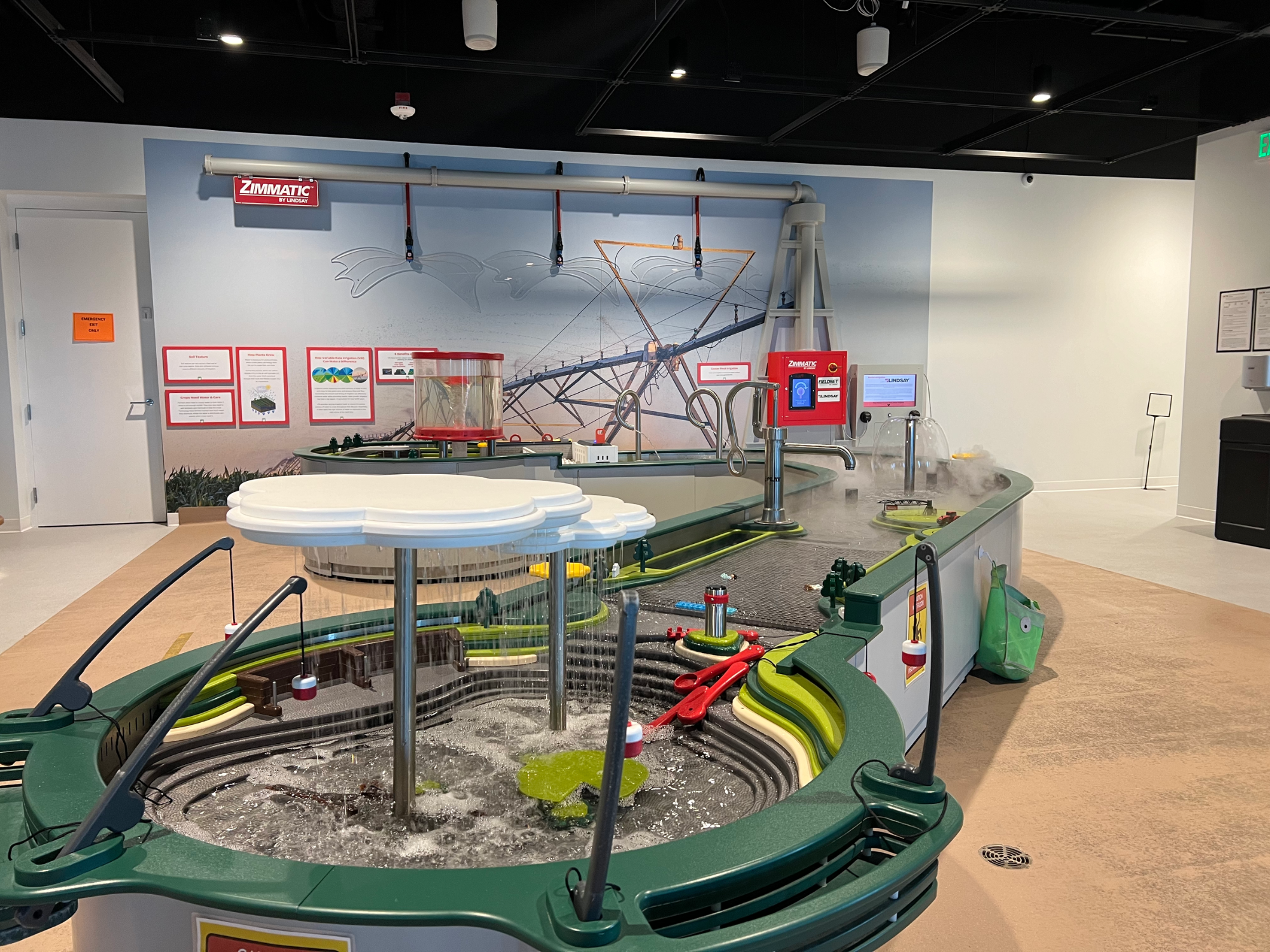 Large interactive water table at Columbus Area Children's Museum.