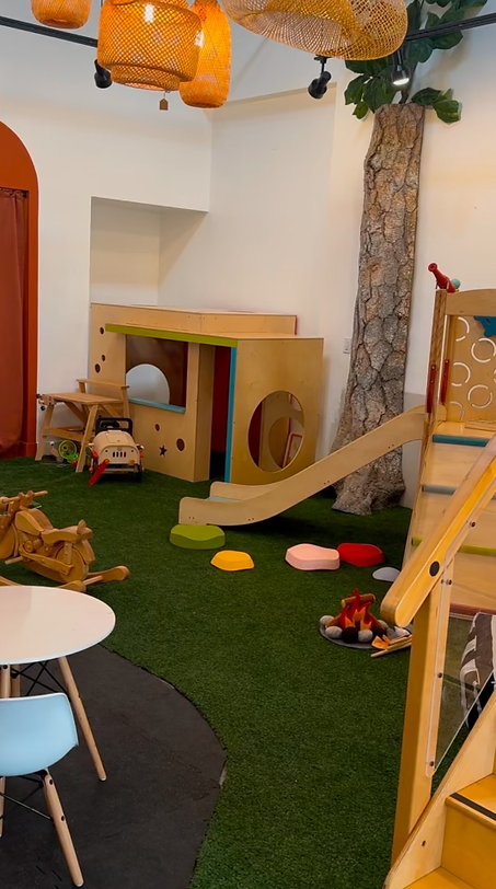 Play area inside Come Get Cozy.