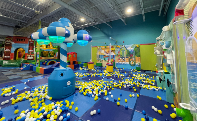 Toddler and ball play area at Cowabunga's North Reading