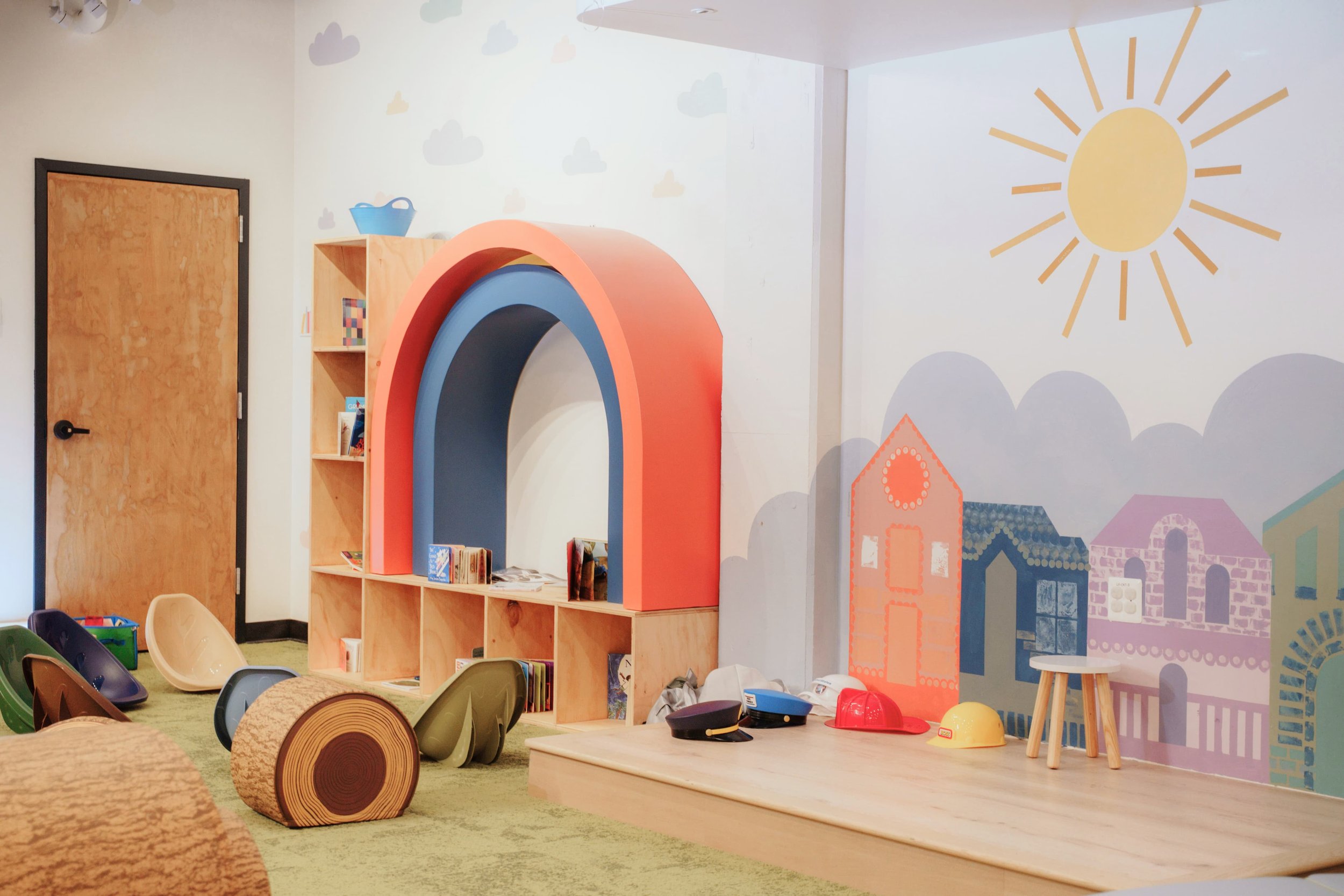 Wide toddler area view at Cozy Village Play Cafe
