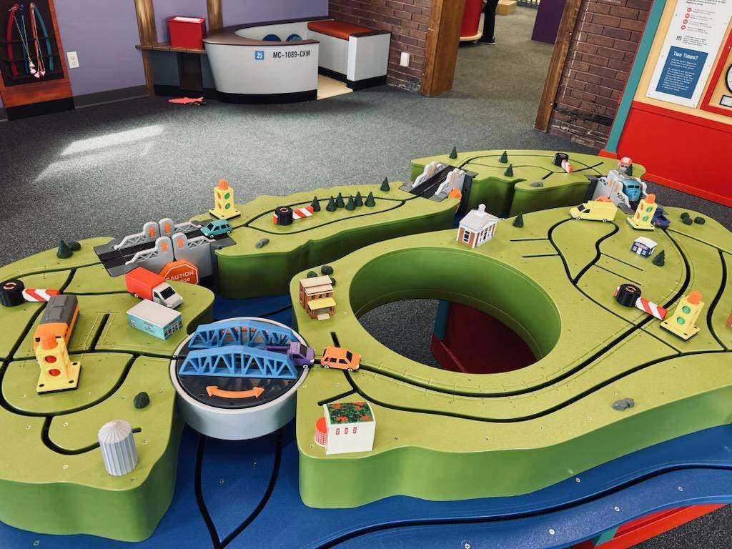 On the Go exhibit table at Curious Kids' Museum.