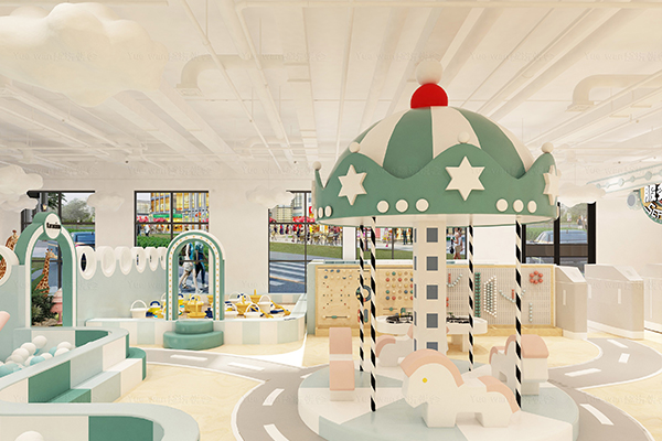 Pretend-play and toddler-friendly interior at Daisy's Kids Cafe