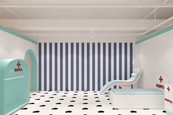 Indoor play space and seating at Daisy's Kids Cafe