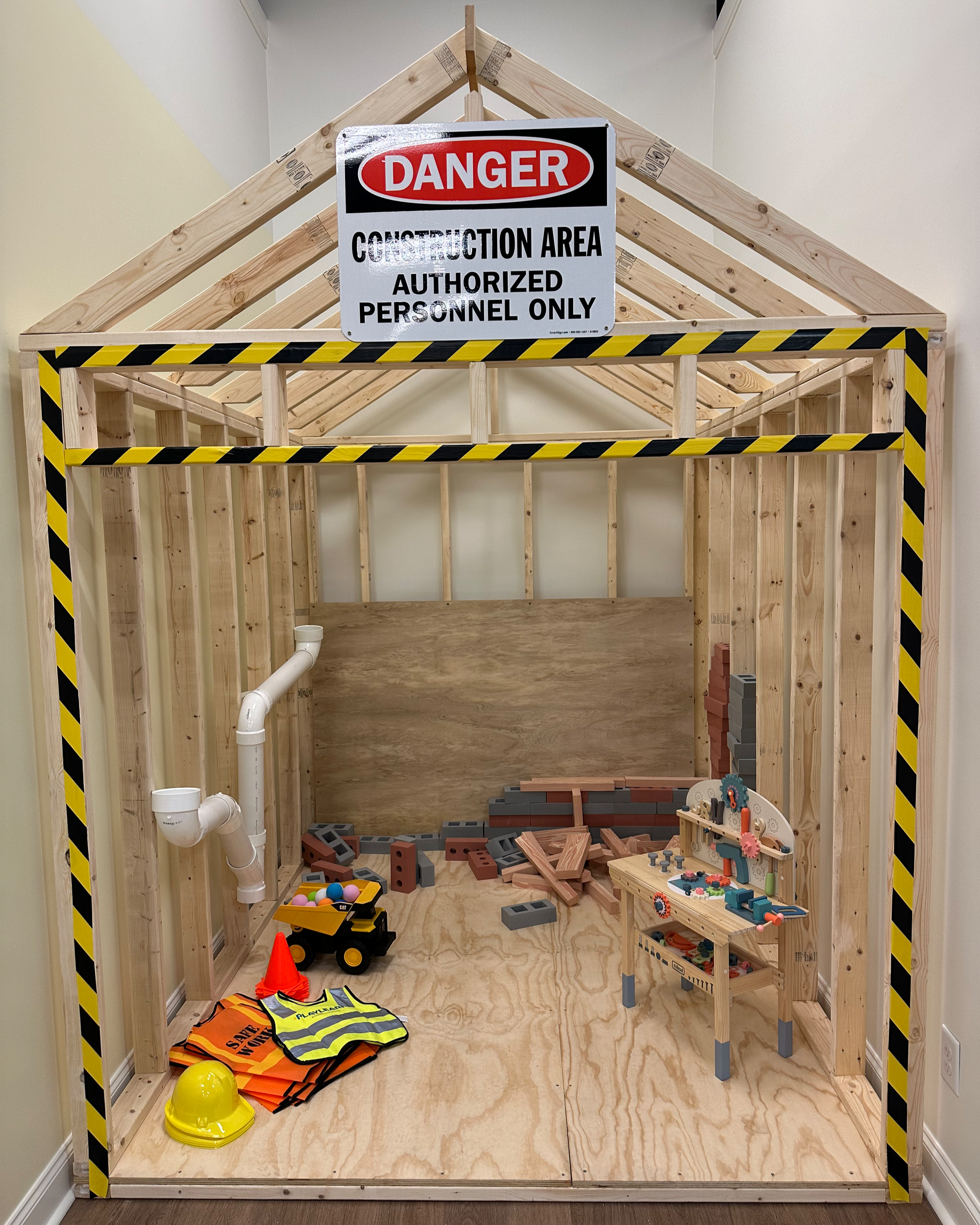 Imaginative play setup for young children at Dandelion Play Cafe