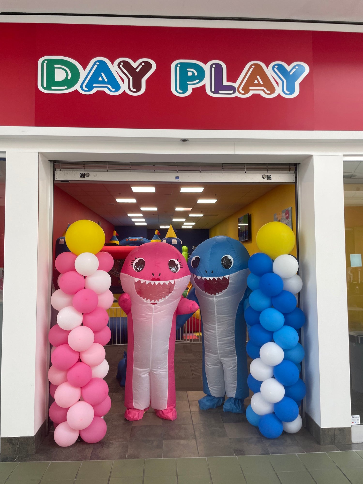 Storefront entrance for Day Play at Moorestown Mall