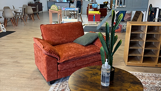 Seating area inside Desert Bloom Play Cafe