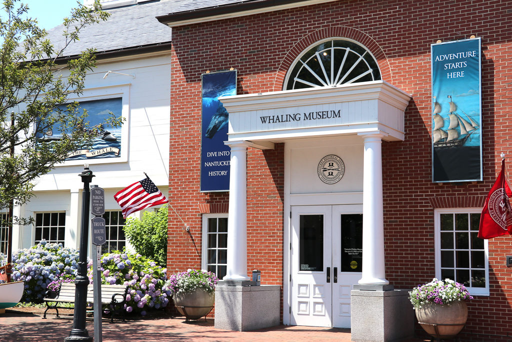 Front entrance of Nantucket's Whaling Museum.