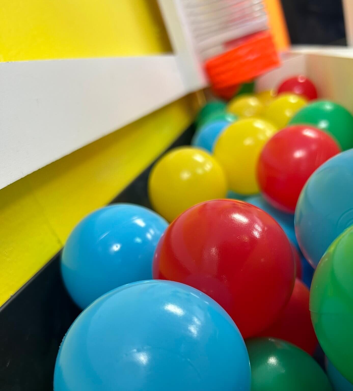 Ball pit and play area at Discovery Den.