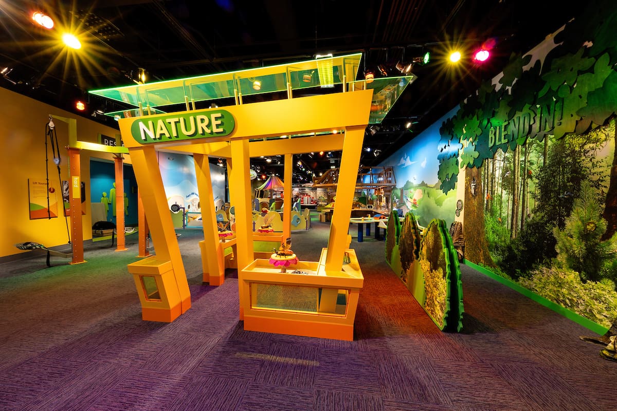 Museum exhibit space at Discovery Place Kids-Rockingham