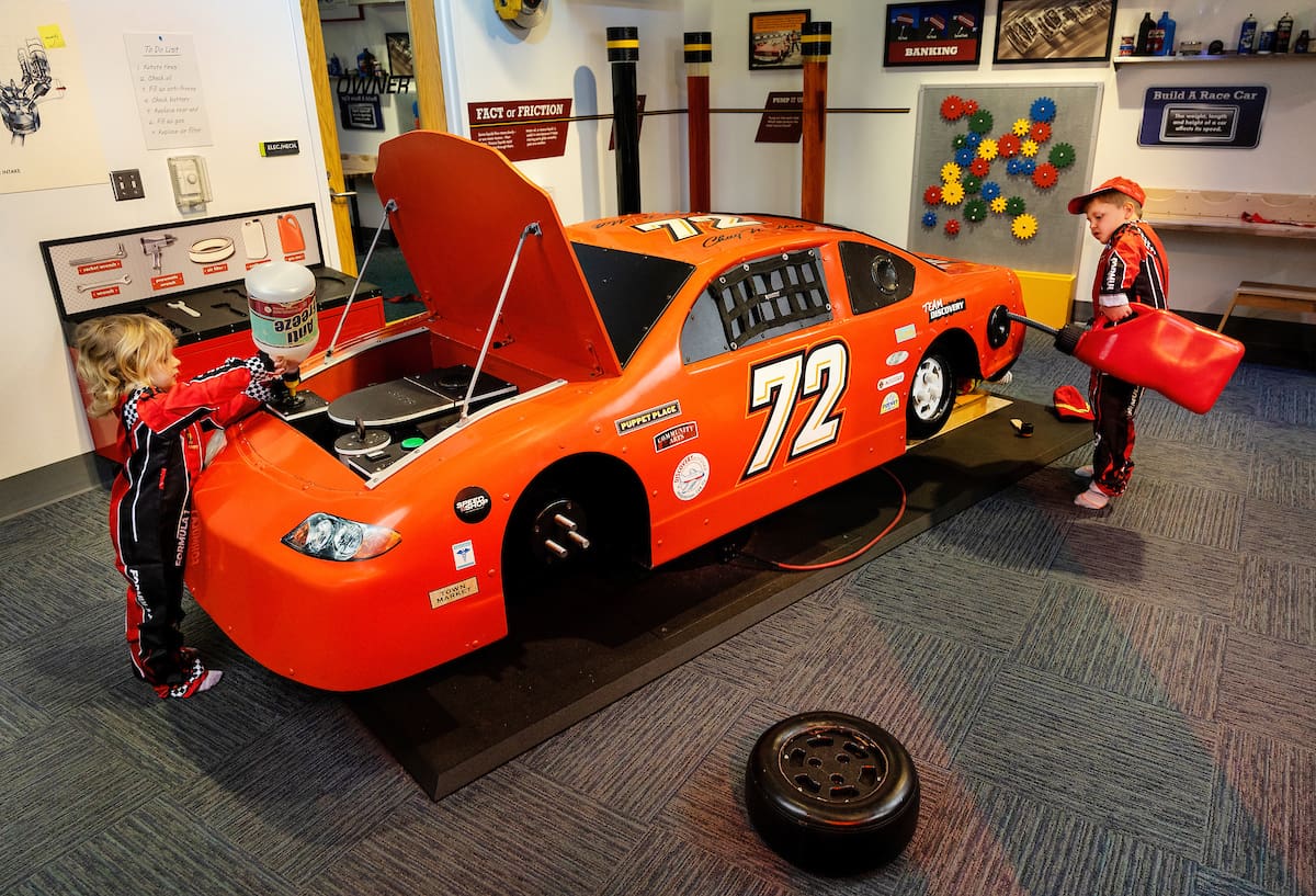 Interactive exhibit at Discovery Place Kids-Rockingham