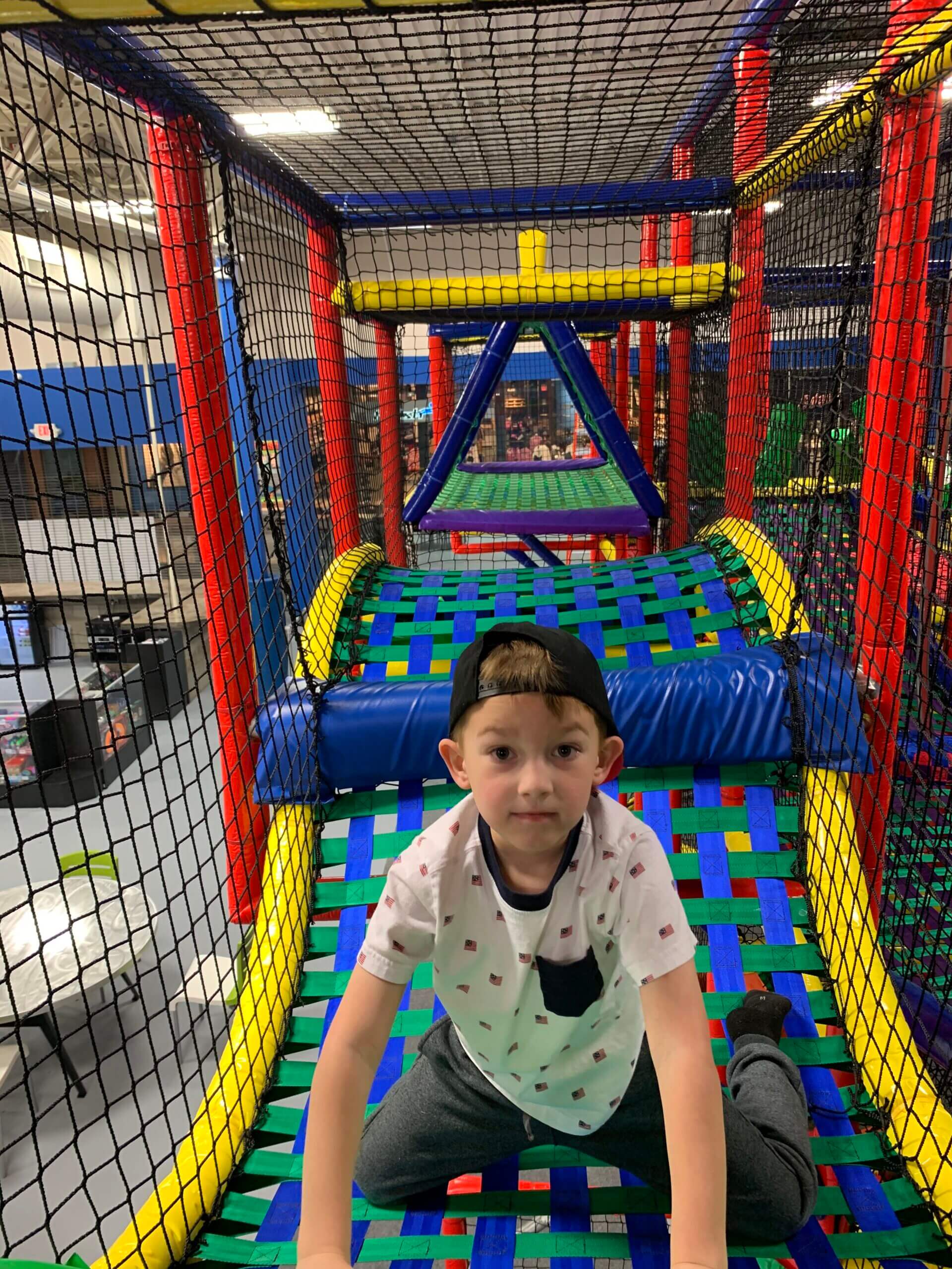 Play area interior at Discovery Zone Florence Mall.