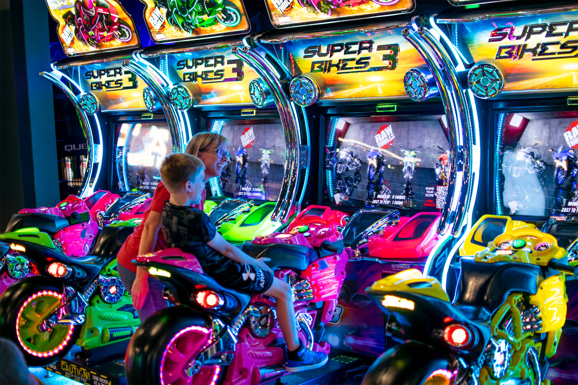 Arcade area at Elev8 Fun Jensen Beach