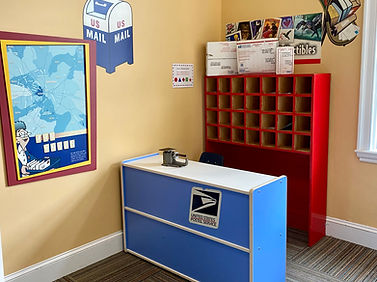 Children using a role-play exhibit at Fascinate-U