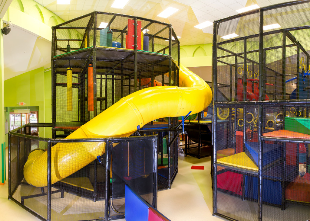 Large indoor jungle gym at Flippo's - Fort Lauderdale.
