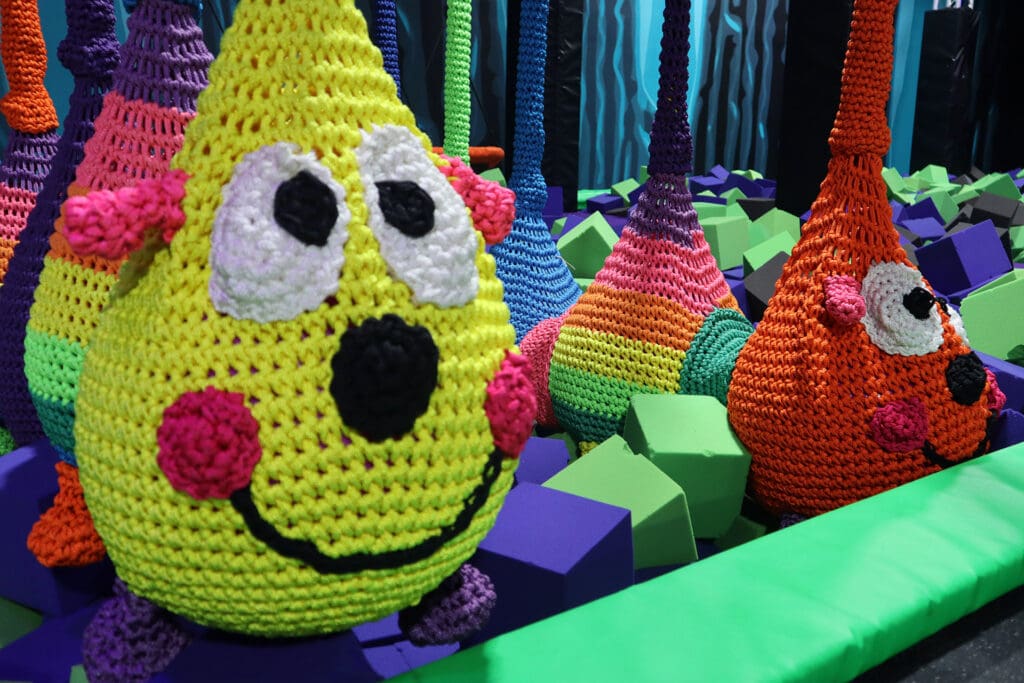 Foam pit attraction at Flying Squirrel Moscow.