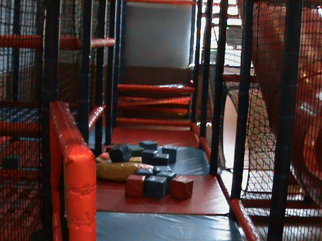 Interior view of the soft-play area at Fun Central.