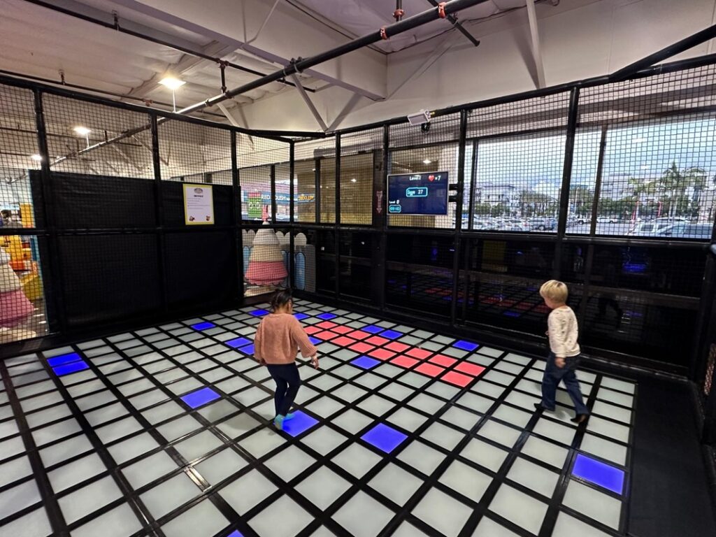 Light-up interactive floor game at Fun For All.
