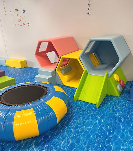 Additional padded play area inside Fun N Play Indoor Playground.